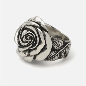 EUC The Great Frog London Sterling Silver Rose Ring, Sz US 6